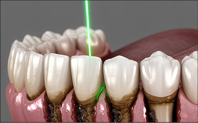 歯周病治療 - レーザー治療の流れ